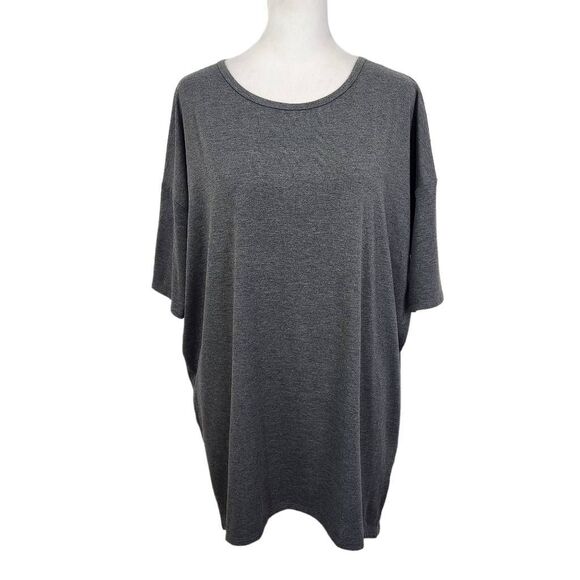 LuLaRoe Tops - LuLaRoe Gray Tunic T-Shirt Size Small Lularoe Oversized Gray Tunic Tee